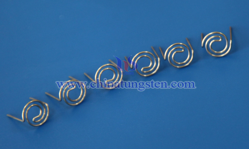 tungsten heater in electron emission source picture